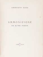 Ammonizione ed altre poesie.