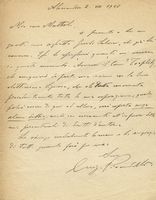 Lettera autografa firmata inviata a Mattioli.