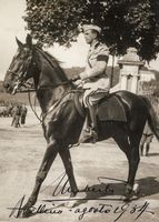 Ritratti fotografici di Vittorio Emanuele III, Amedeo di Savoia, il Principe Savoia Aosta, Luigi di Savoia, Umberto I, del giovanissimo Umberto I (cartolina), Vittorio Emanuele di Savoia (cartolina). Alcuni con dediche e firme.