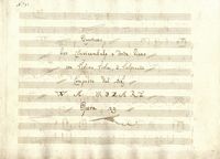 Quartetto / Per Clavicembalo o Forte Piano / con Violino, Viola,  Violoncello / [?] Opera 29.