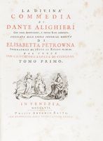 La Divina Commedia [...] con varie annotazioni, e copiosi rami adornata [...] Tomo Primo (-Quarto. Parte seconda).