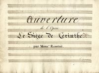 Raccolta di 17 Ouverture tratte da opere del compositore pesarese.