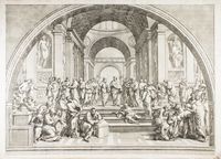 Picturae Raphaelis Sanctij Urbinatis ex aula et conclavisbus palatii Vaticani...