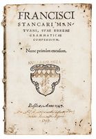 Ebreae grammaticae institutio [...]. Adiuncta sunt haec, ab eodem autore: Rerum omnium capita. Exercitatiuncula catholica. Et suae grammaticae compendium. Nunc primum in lucem aedita.