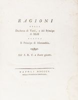 Ragioni della duchessa di Tursi, e del principe di Melfi contra il principe di Alessandria.