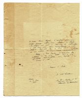 Lettera autografa firmata inviata al conte Fossombroni.