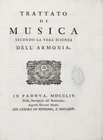 Trattato di musica secondo la vera scienza dell'armonia.