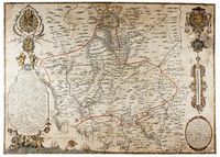 Mapa del obispado de Cartagena.