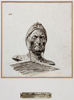 Busto di Dante Alighieri.