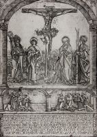 Cristo sulla croce tra la Vergine e San Giovanni ed i santi Ulrich ed Afra.