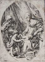 La Vergine col Bambino, Sant'Elisabetta e il piccolo Battista.