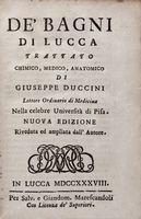 De' bagni di Lucca trattato chimico, medico, anatomico...