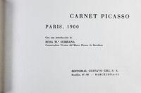 Carnet Picasso. Paris, 1900. Con una introduccin de Rosa M.a Subirana, conservadora tcnica del Museo Picasso de Barcelona.