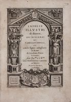 Imprese illustri di diversi, coi discorsi [...], et con le figure intagliate in rame di Girolamo Porro [...]. Parte Prima (-Terza).