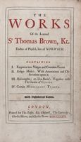 The works [...] containing I. Enquiries into Vulgar and Common Errors. II. Religio Medici: With Annotations and Observations upon it. III. Hydriotaphia; or, Urn-Burial: together with the Garden of Cyrus. IV. Certain Miscellaneous Tracts.