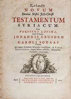 Novum Domini Nostri Jesu Christi Testamentum syriacum, cum versione latina...
