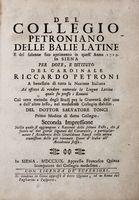 Del Collegio Petroniano delle balie latine.