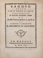 Saggio sulle varie spezie di aria, e sulla formazione di alcune meteore ignee...