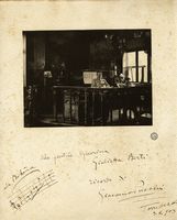 Citazione musicale autografa da Bohme con dedica e firma autografa, insieme ad una splendida fotografia realizzata dal fotografo Alfred Ornano.