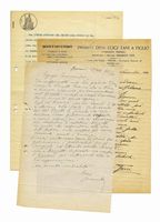 Lettera autografa firmata inviata al Commendator Mataloni, Teatro alla Scala.
