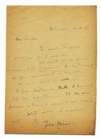 Lettera autografa firmata inviata al M Mario Labroca, Teatro alla Scala.