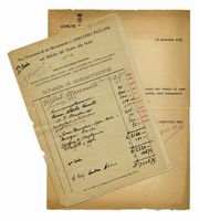 Raccolta di documenti relativi alla 'Erezione di un Monumento a Giacomo Puccini nel Ridotto del Teatro alla Scala'.	