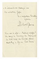 Lettera autografa firmata inviata al Direttore del Teatro alla Scala.