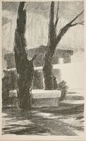 Paesaggio con alberi.