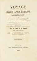 Voyage dans l'Amrique septentrionale, ou description des pays arross par le Mississipi, L'Ohio, le Missouri et autres rivires affluentes [...] Avec un atlas de 36 cartes, plans, vues et figures [...]. Tome premier (-second).