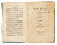 Porcus troianus o sia la Porchetta. Cicalata ne le nozze di messer Carlo Ridolfi veronese con madonna Rosa Spina riminese.