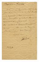 Lettera autografa firmata 'Nicola' inviata ad una contessa.