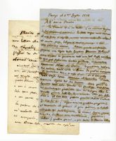 Lettera autografa firmata inviata all'editore Giovanni Ricordi.
