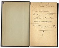 Dedica autografa su libro 'Marinetti. Poupes Eletriques [...]. Paris, Sansot 1909'.
