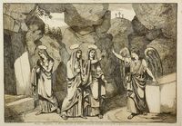Magdalena, et Maria Jacobi et Salome emerunt aromata, ut venientes ungerent Jesum.
