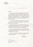 3 lettere con firme autografe (1 in fotocopia) su carte intestate di Licio Gelli.
