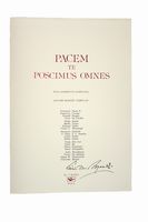 Pacem Te Poscimus Omnes. Praeclara ex Toto Orbe Documenta Aemilii Greco diagraphes.