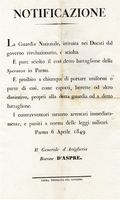 Lotto composto da 14 tra decreti, notifiche, disposizioni relativi alla citt di Parma e lo Stato di Parma e Piacenza.