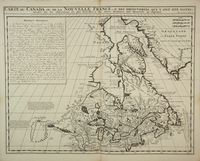 Carte du Canada ou de la Nouvelle France & des dcouvertes qui y ont t faites.