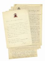 Lettera autografa firmata inviata dal cardinale Marella all'amico Monsignor [Giovanni Panico].