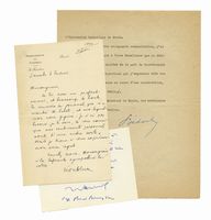 Lettera dattiloscritta con firma autografa inviata al Nunzio Apostolico a Parigi Luigi Maglione.