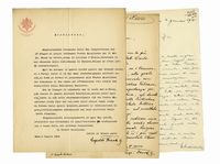 Lettera dattiloscritta con firma autografa inviata a Paolo Marella, Nunzio Apostostolico a Parigi.