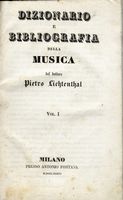 Dizionario e Bibliografia della Musica.