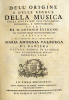 Dell'origine e delle regole della musica colla storia del suo progresso [...].