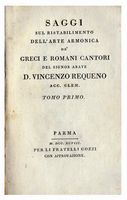 Saggi sul ristabilimento dell'arte armonica de' greci e romani cantori [...].