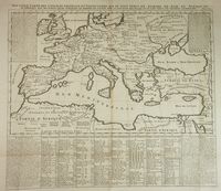 Lotto composto di 2 carte geografiche provenienti dall'Atlas historique ou nouvelle introduction a l'histoire ,  la chronologie &  la gographie ancienne & moderne...