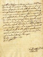 Lettera di Galileo Galilei contenente il 'giudizio / sopra l'Ariosto, ed il Tasso'. Missiva inviata a Francesco Rinuccini, Venezia (copia dell'epoca).
