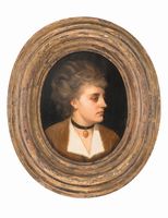 Ritratto femminile in ovale.