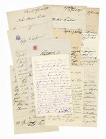 Raccolta di 10 lettere autografe firmate inviate all'editore Escudier, Ricordi e ad altri destinatari.
