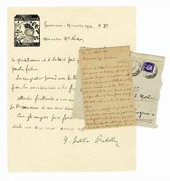 1 lettera e 1 cartolina autografe firmate inviate al M Cesare Nordio e al giornalista Luigi Landucci.