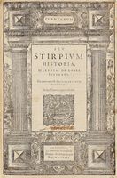 Plantarum seu Stirpium Historia [...] cui annexum est adversariorum volumen.